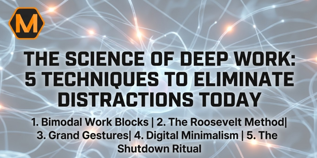 The Science of Deep Work: 5 Techniques to Eliminate Distractions Today