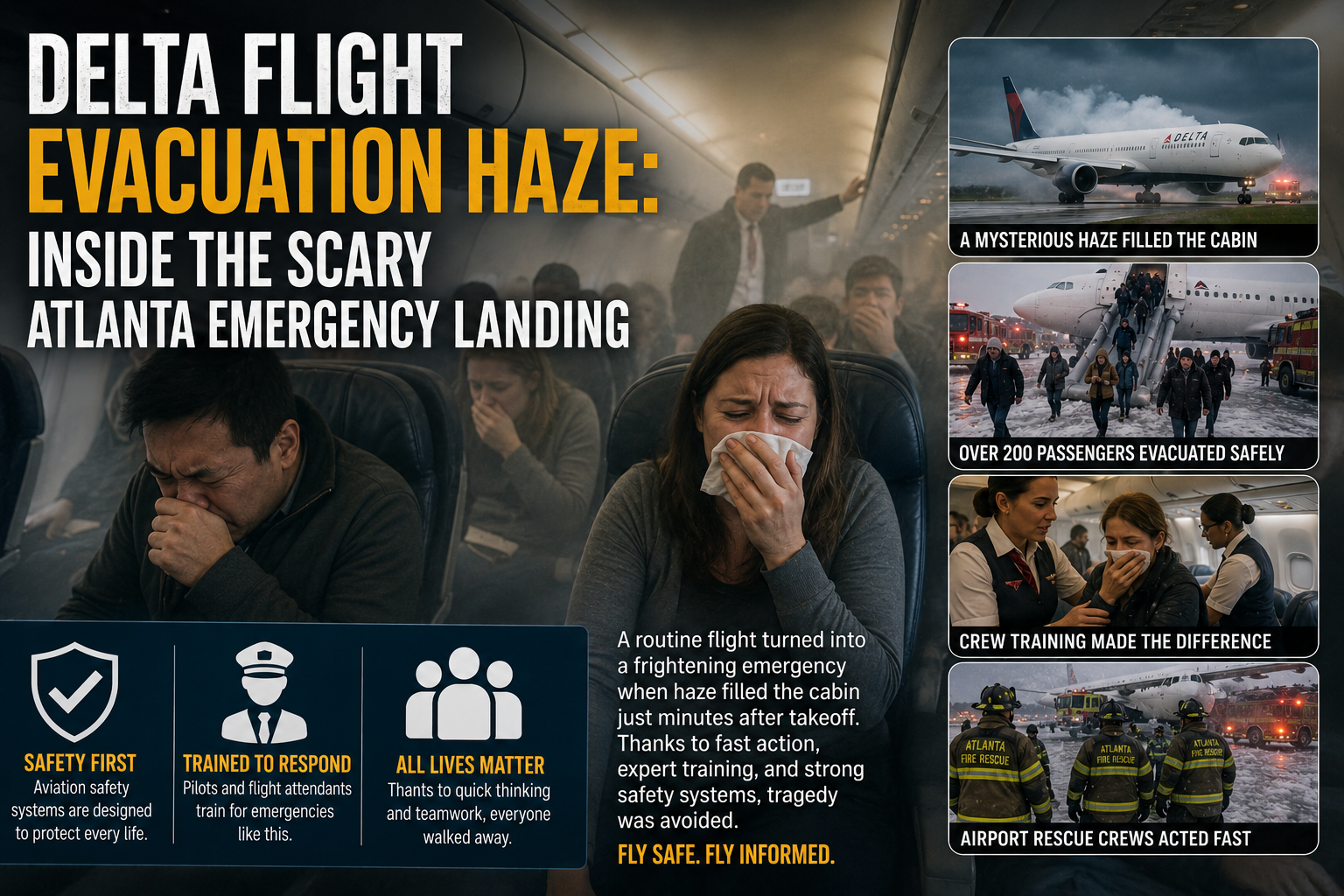 Delta Flight Evacuation Haze